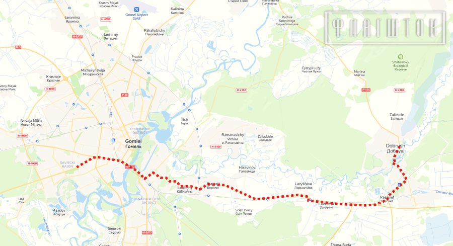Инфографика Флагштока: путь китайских рабочих в 32 километра от Добруша до ГГТУ им Сухого в Гомеле